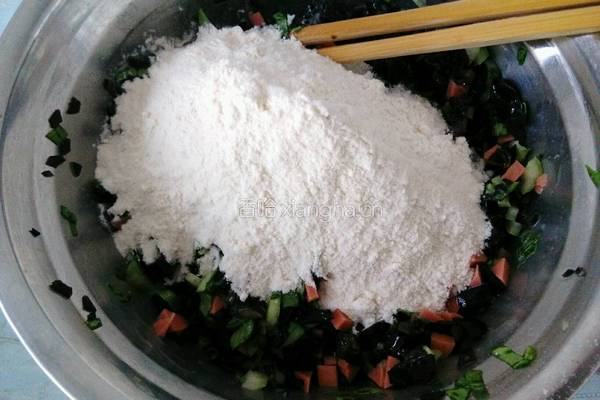 木耳菜煎饼的做法图解5
