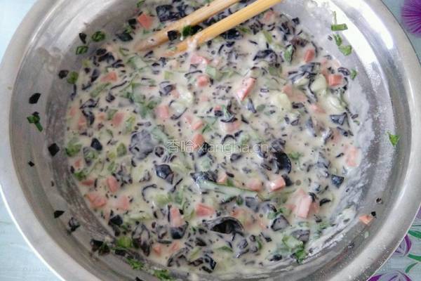 木耳菜煎饼的做法图解6