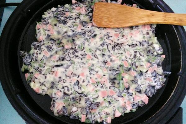 木耳菜煎饼的做法图解8