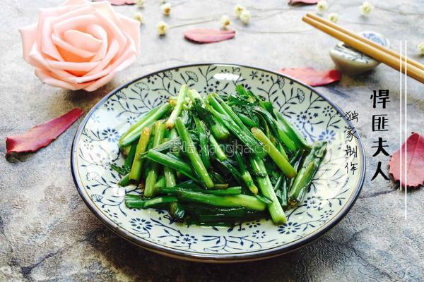 清炒韭菜的做法图解5