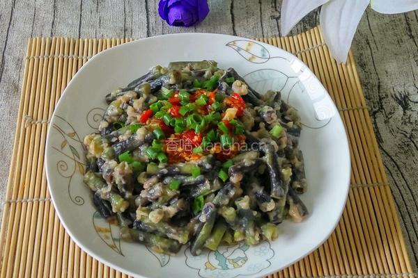 粉蒸豆角的做法图解7
