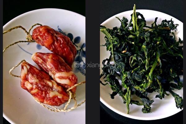 香肠菜饭的做法图解1