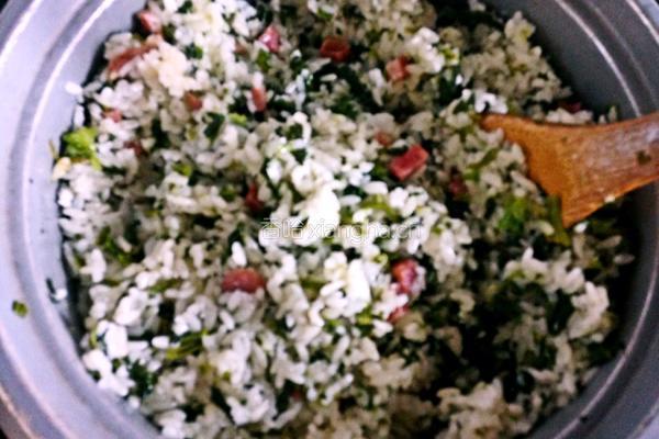 香肠菜饭的做法图解6