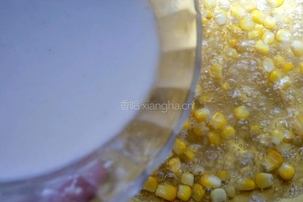 玉米葛根蛋花羹的做法图解5