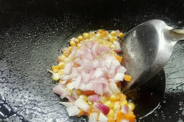 鸭肠炒饭的做法图解7