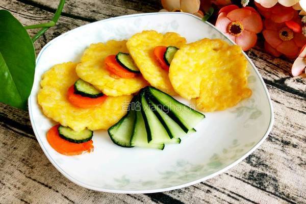 米饭鸡蛋饼的做法图解5