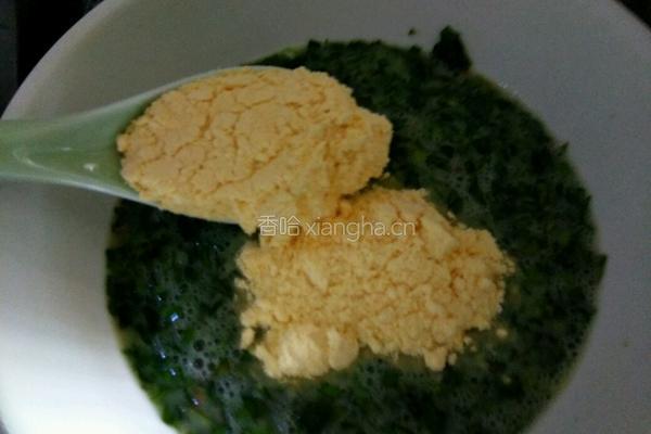 马齿苋煎饼的做法图解5