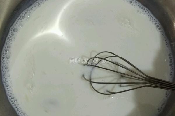 炒鲜奶的做法图解3