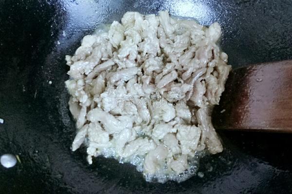 肉丝炒子姜的做法图解3