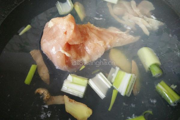 炒鸡丝的做法图解2