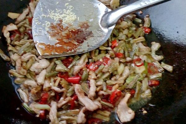 干豆角炒肉的做法图解10