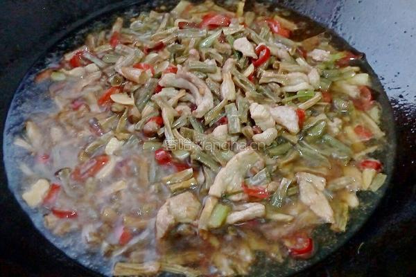 干豆角炒肉的做法图解11