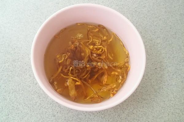虫草银芽炒粉丝的做法图解1