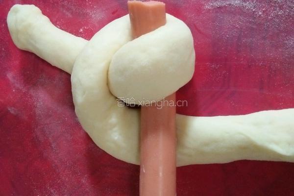 酸奶萌兔火腿面包的做法图解9