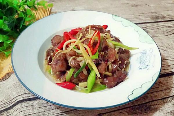 姜丝炒牛肉的做法图解10