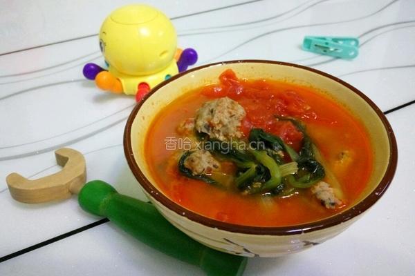 番茄牛肉丸子汤的做法图解7