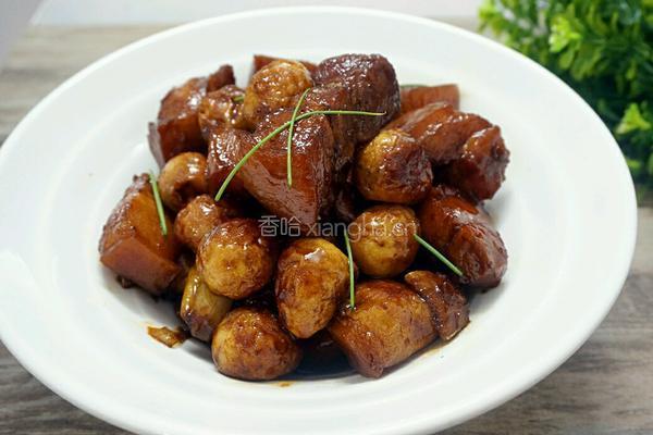 虎皮鹌鹑蛋烧肉的做法图解11