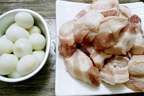 虎皮鹌鹑蛋烧肉的做法图解3