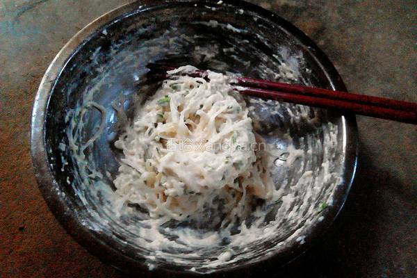 白萝卜煎饼的做法图解5