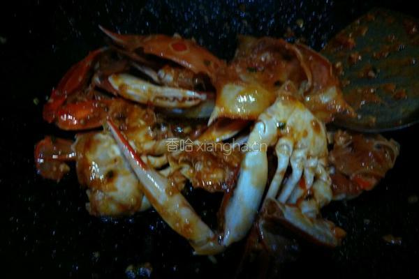 酱汁螃蟹的做法图解7