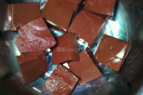 鸡血白菜汤的做法图解1