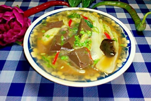 鸡血白菜汤的做法图解10