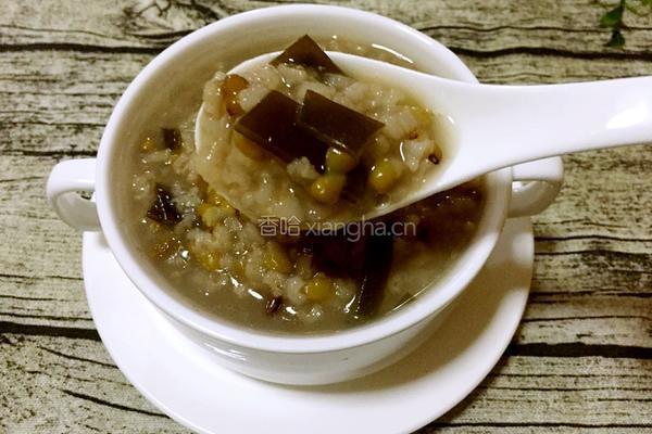 海带绿豆粥的做法图解8