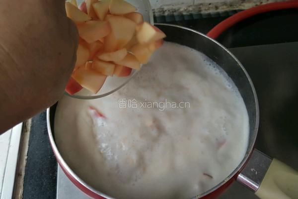 燕麦牛奶水果粥的做法图解4