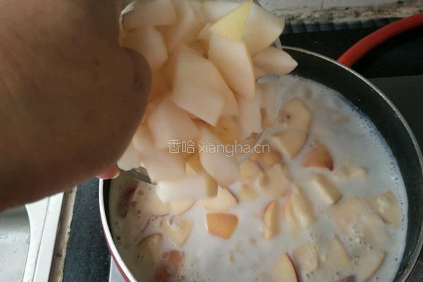 燕麦牛奶水果粥的做法图解5