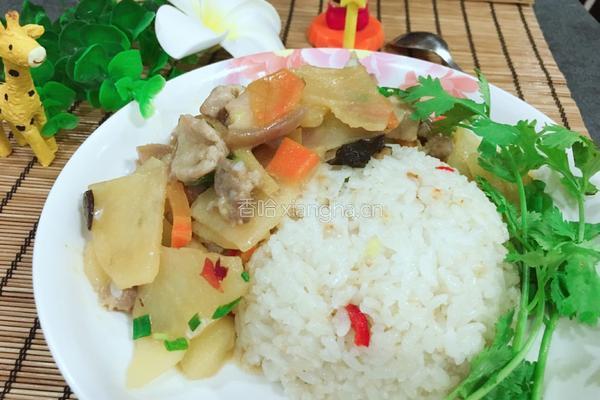 土豆肉丁盖浇饭的做法图解8