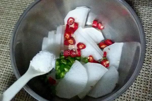 腌白萝卜的做法图解4