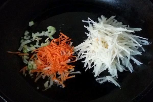 素炒饼的做法图解4