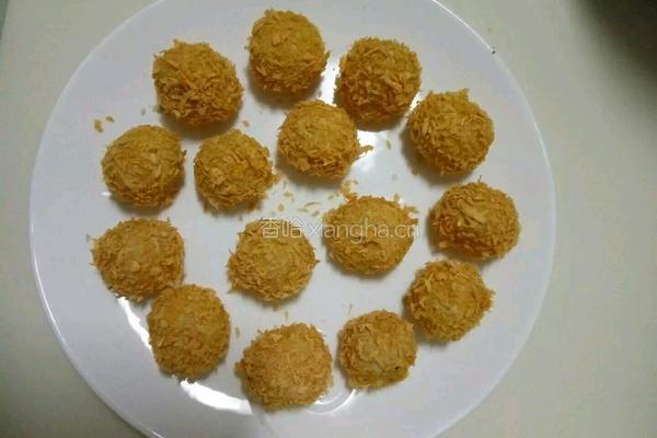 油炸糯米丸子的做法图解6
