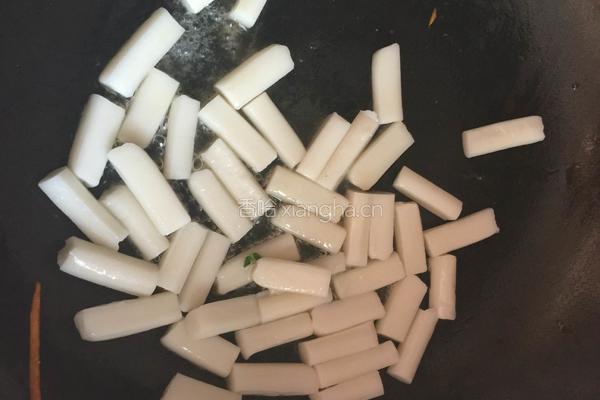 青菜炒年糕的做法图解8