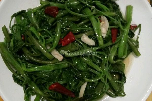 炒空心菜的做法图解3