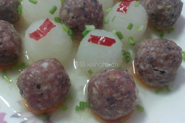 蒸牛肉丸子的做法图解12