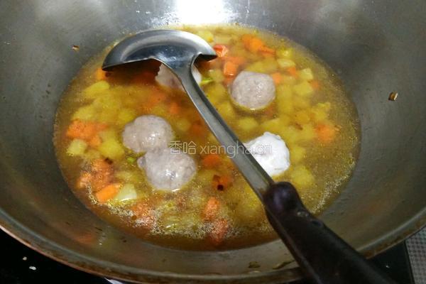 肉丸土豆盖浇饭的做法图解6