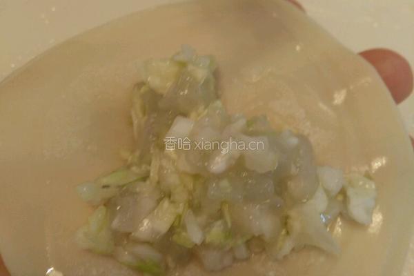 虾仁卷心菜（三角饺子）的做法图解7