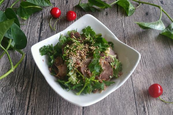 香菜拌牛肉的做法图解6