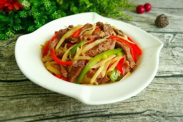子姜炒牛肉的做法图解12