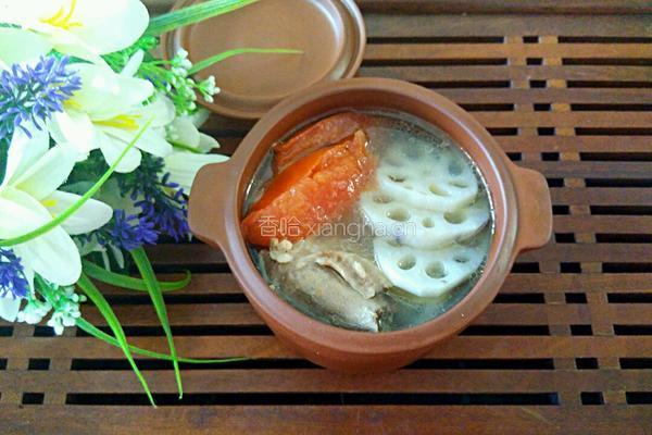 番茄莲藕排骨汤的做法图解8
