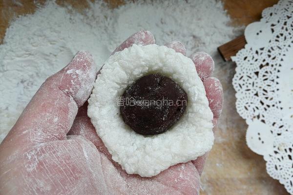 红豆沙糯米球的做法图解7