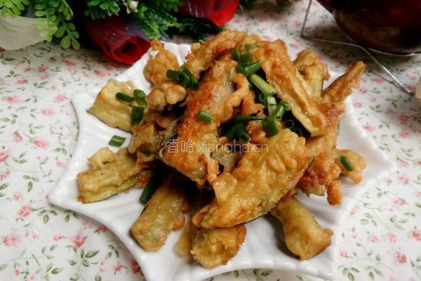炸茄条的做法图解9