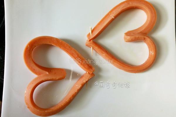 电饭煲火腿爱心煎蛋的做法图解6