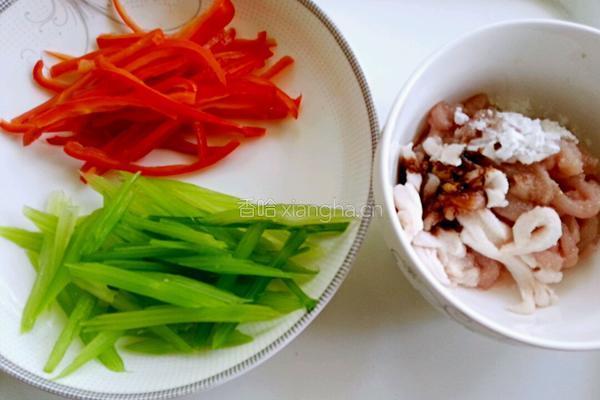 芹菜炒肉丝的做法图解5