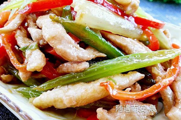 芹菜炒肉丝的做法图解13