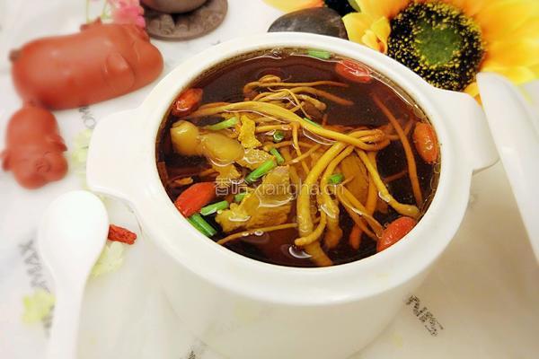 虫草花浸瘦肉的做法图解1