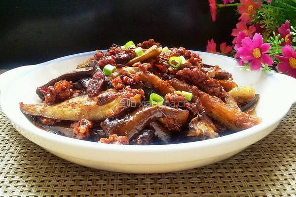 微波肉末茄子的做法图解14