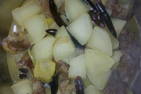 萝卜炖牛肉的做法图解4