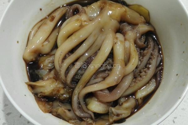 酱烤鱿鱼须的做法图解3